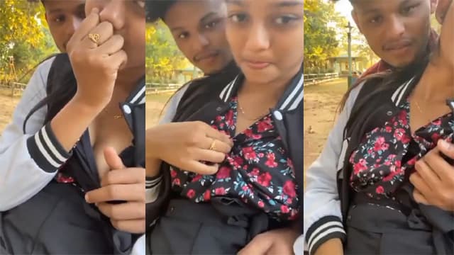 Desi Sweet School – Outdoor Boobs Play BF Hard